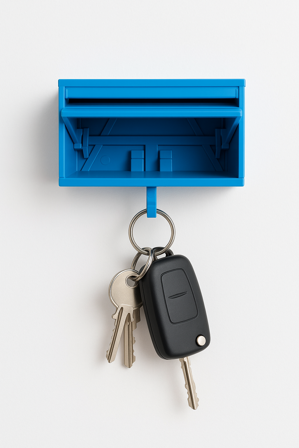 Mini Garage Sleutelhouder | Blauw
