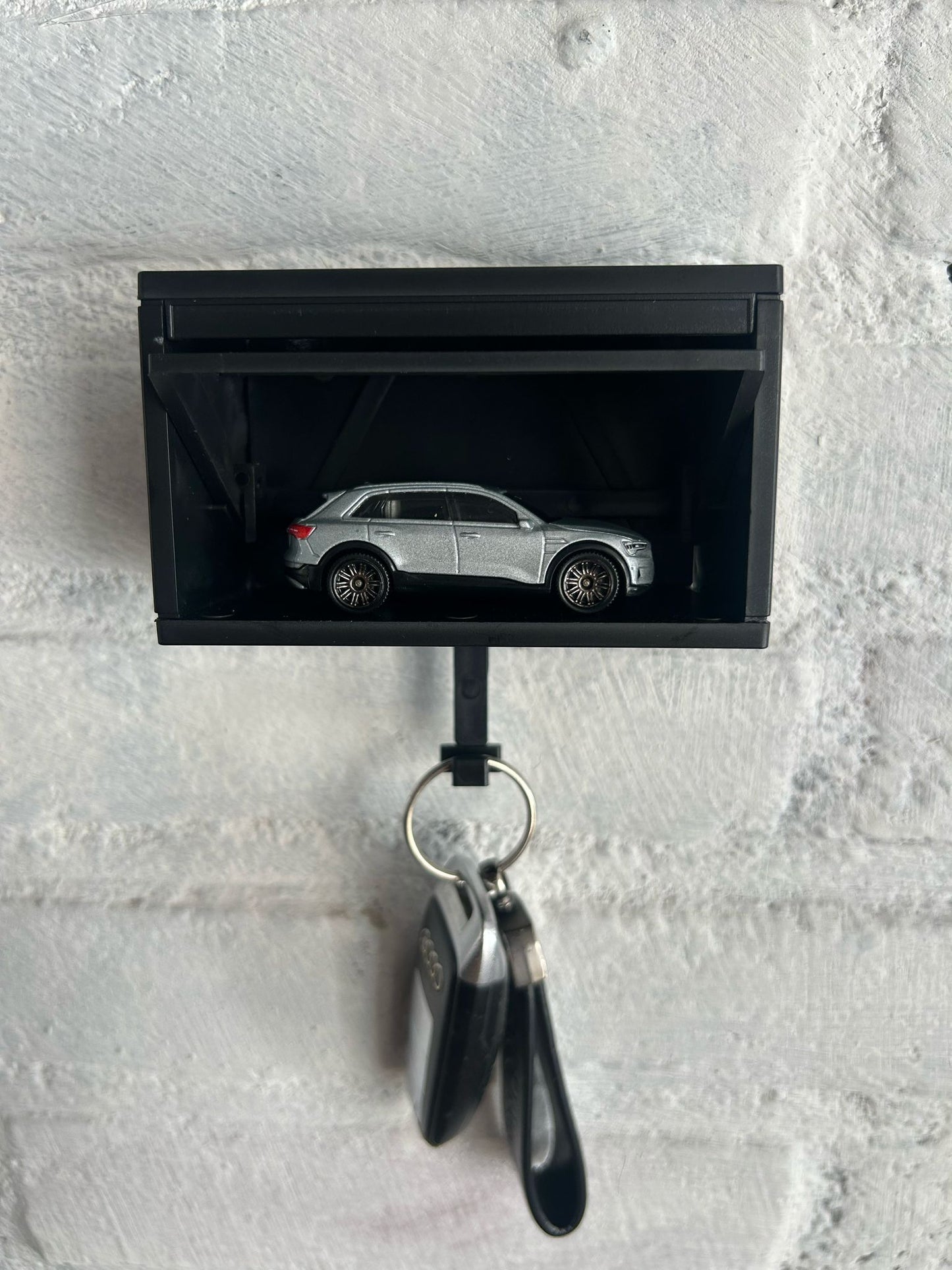 Mini Garage Sleutelhouder | Zwart