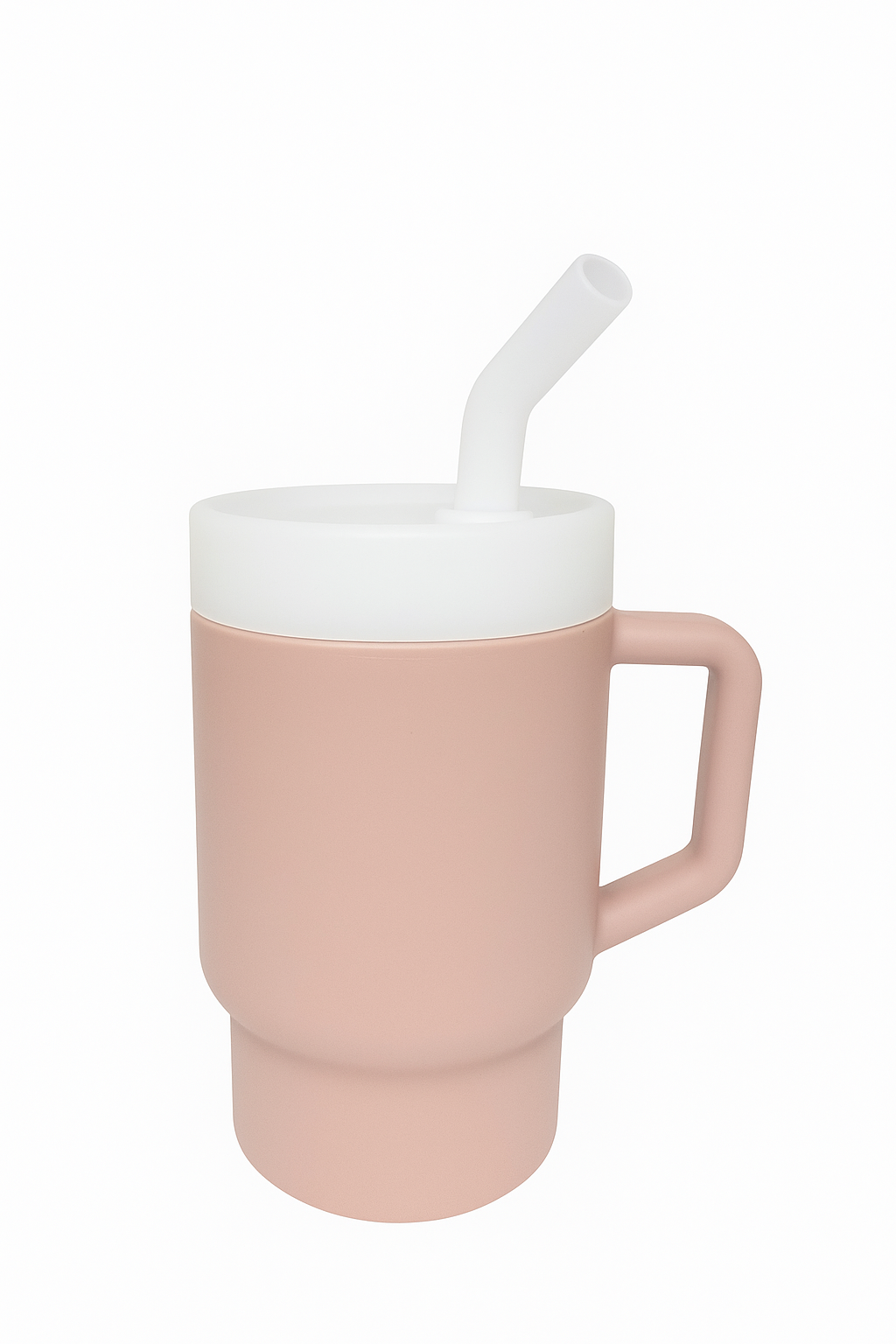 Siliconen Kinder beker met 2 Rietjes – 280ml | Lila